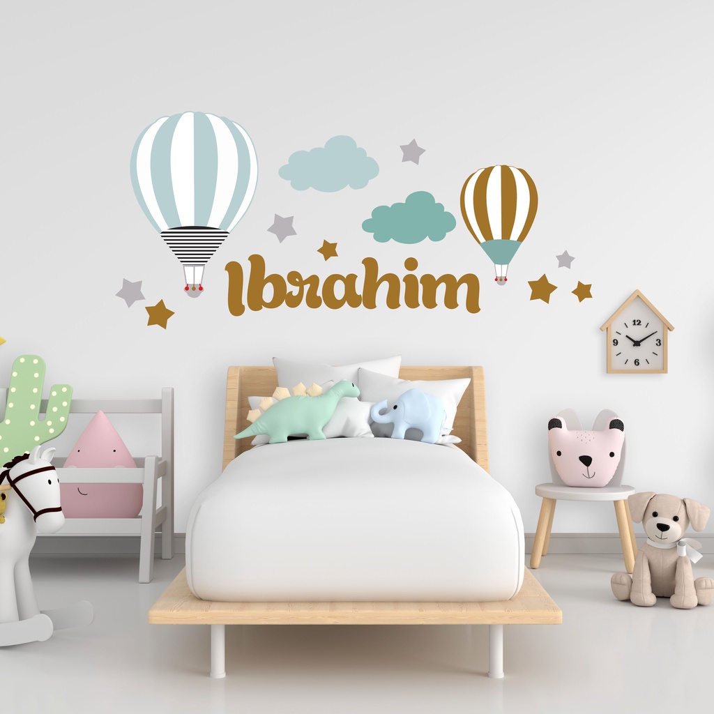 [GALLERYFIVI] STIKER DINDING/WALL STICKER KAMAR TIDUR CUSTOM NAMA COWOK
