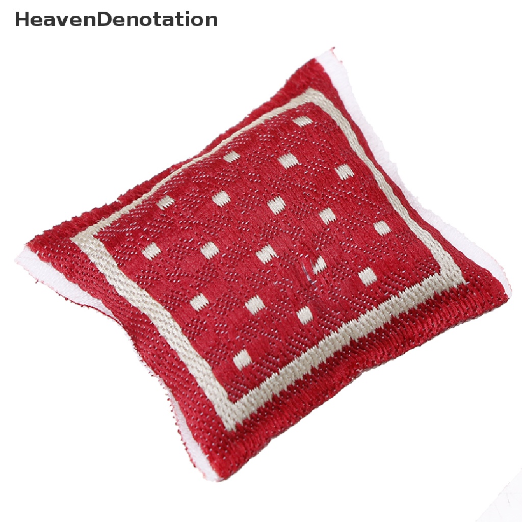 [HeavenDenotation] 1:12 Dollhouse turkish square pillow cotton linen core miniature accessories