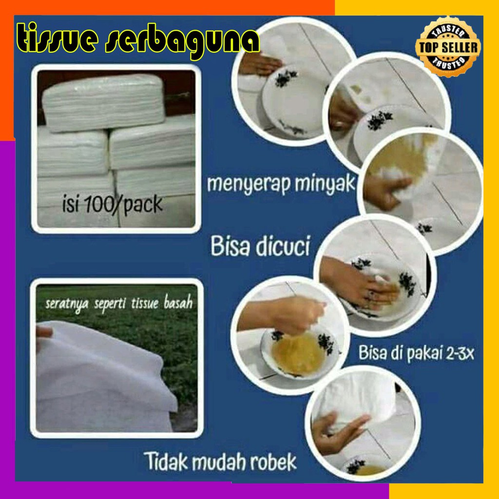 TISSUE SERBAGUNA BISA DICUCI