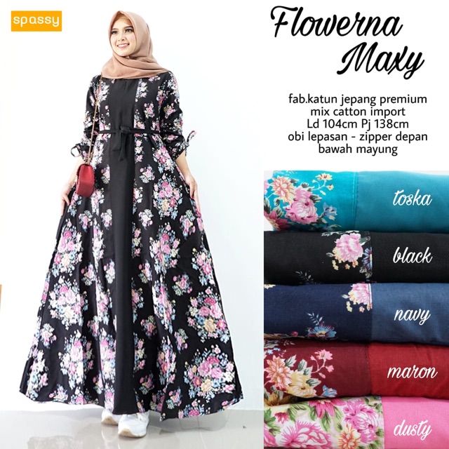 Gamis Flowerna ori by Spassy