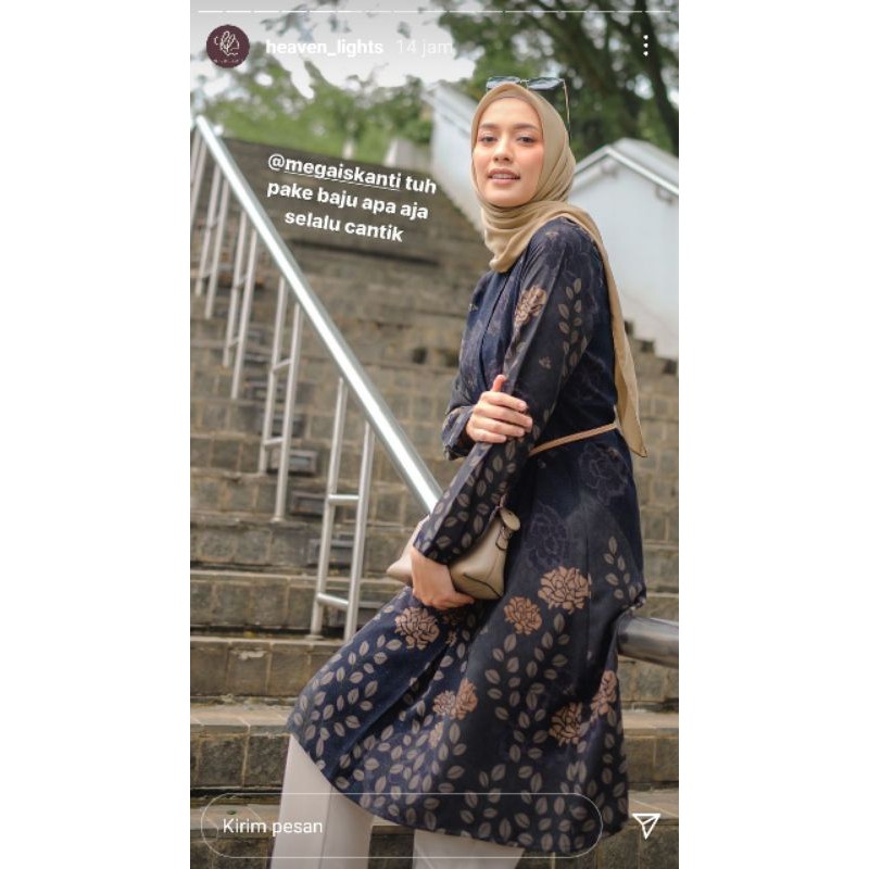 caramma tunik black / carrama tunik HL heaven lights