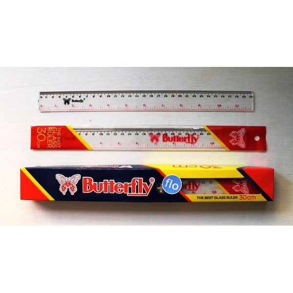 

Penggaris Butterfly Penggaris Plastik 30cm