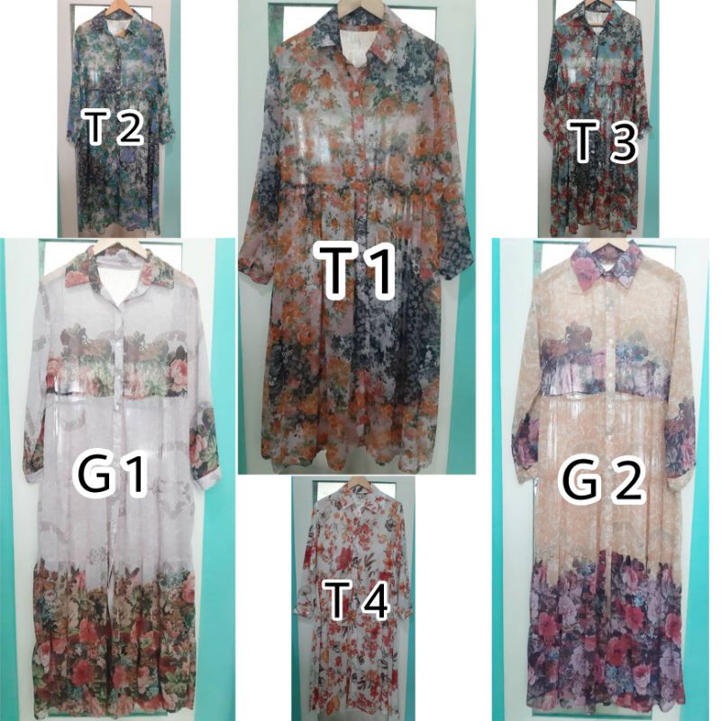GAMIS DAN TUNIK SIFON BUNGA BUNGA