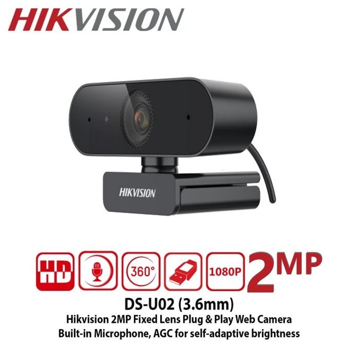 WEBCAM HIKVISION DS-U02 1080P FHD ORIGINAL Garansi U02 DSU02