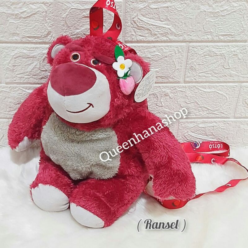 Tas Boneka Lotso Ransel Selempang Tas Boneka Anak