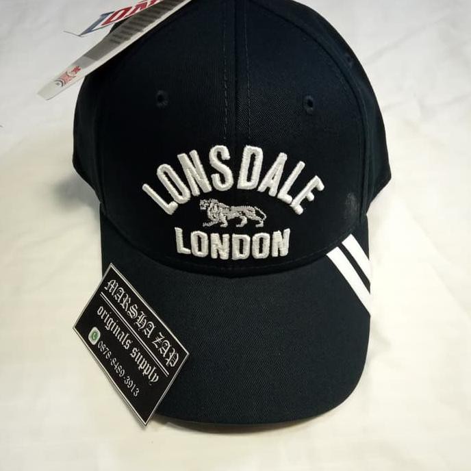 Barang Berkualitas topi basseball..> Cap Lonsdale Stripe MURAH