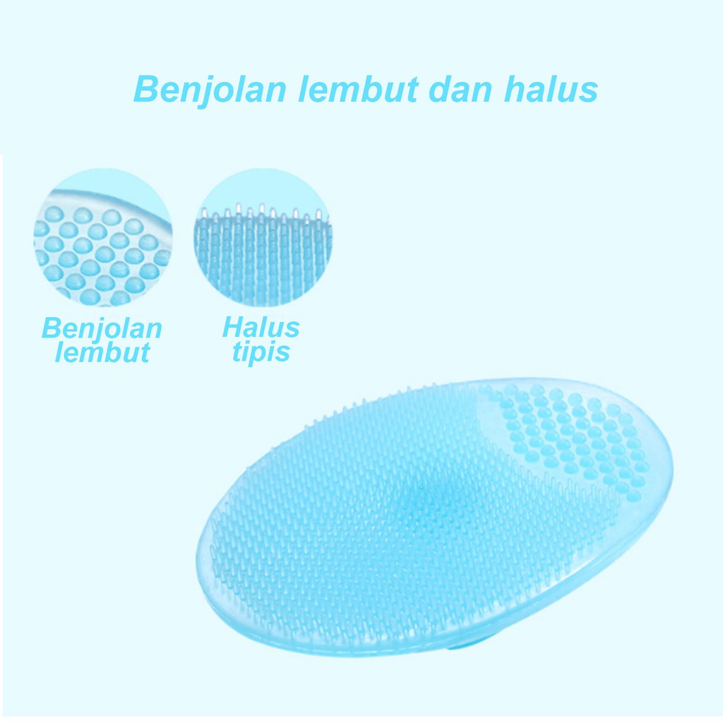 ☀ACCBAYI☀ ACC0011 Silicone bath brush Baby Sikat mandi silikon bayi Kepala sikat