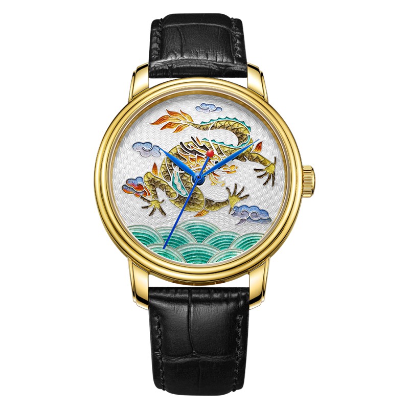 Jam Tangan Pria Beijing BG950001 Limited Edition Original Culture Man Culture Dial Black Leather Str