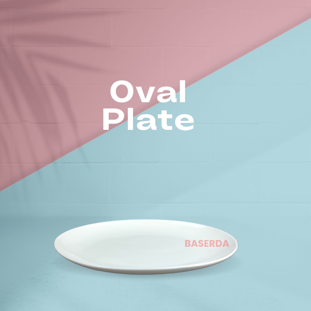 OVAL PLATE A8029 25 CM, 30 CM, 35 CM - MERK OSTIN - MATERIAL CERAMIC
