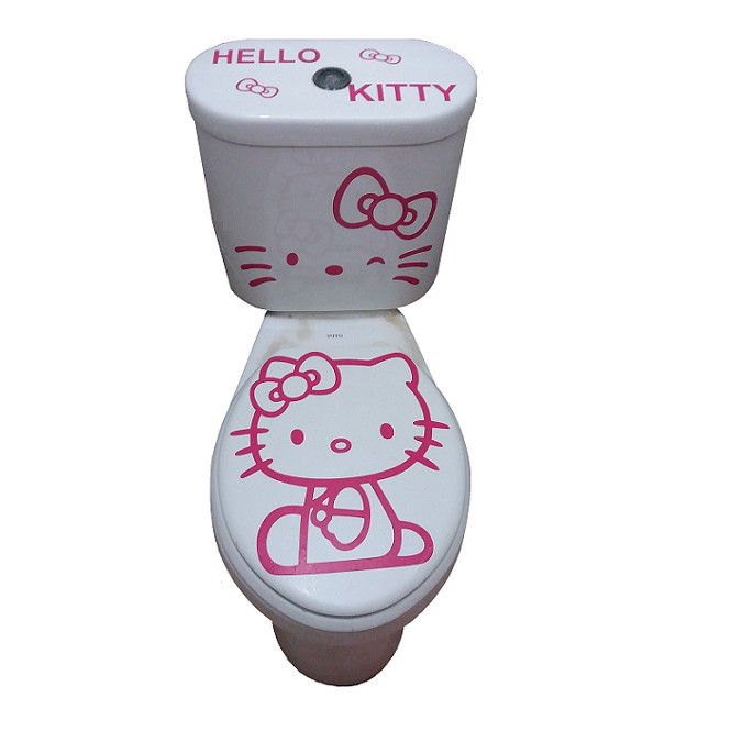 hello kitty karakter stiker kloset   stiker toilet   american standart