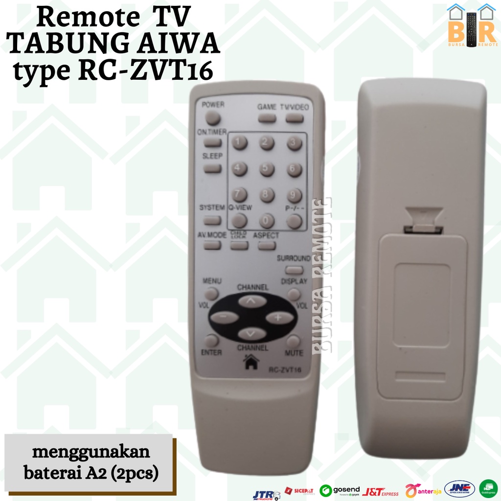 REMOT / REMOTE TV TABUNG AIWA type RC-ZVT16 / ECER DAN GROSIR