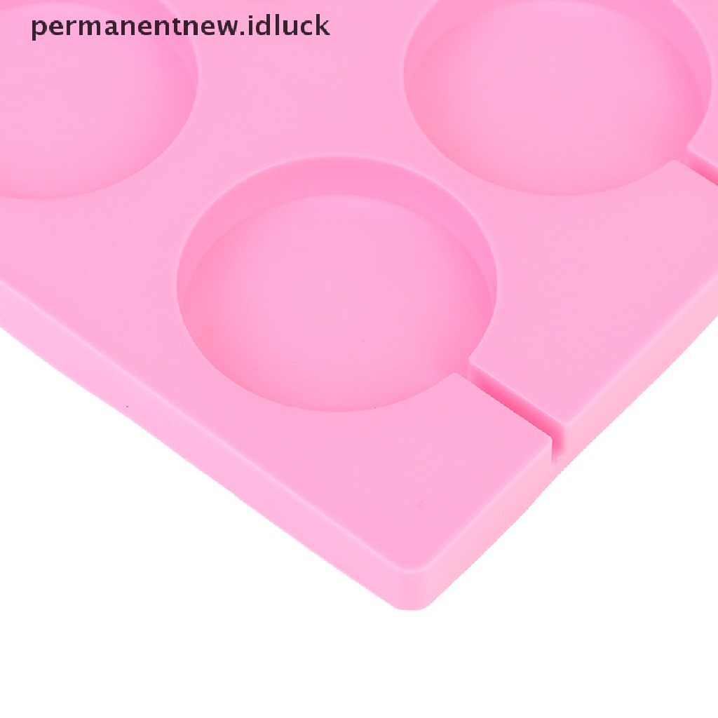 Cetakan Kue Bentuk Bulat Besar 8 Lubang Bahan Silikon Untuk Alat Dekorasi Dapur