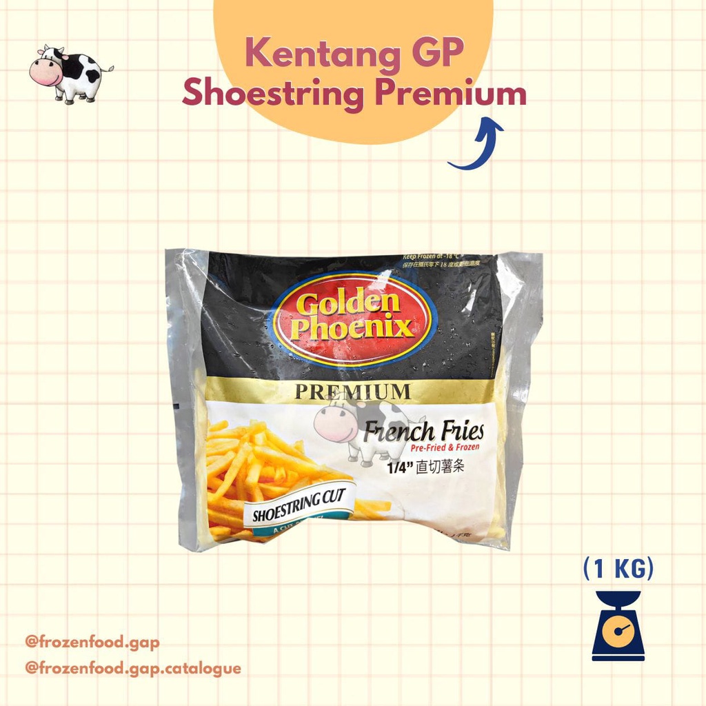 

GOLDEN PHOENIX SHOESTRING PREMIUM | KENTANG BEKU | FROZENFOODGAP