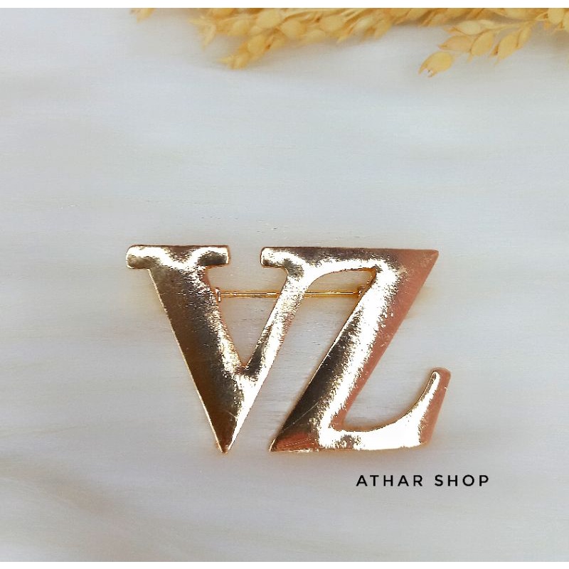 Bros B,bross button,pin Bros buttonscarves-Vz gold