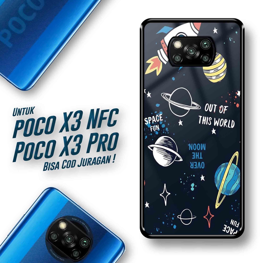 SRC - Case Xiaomi Poco X3 / X3 Pro / X3 NFC Casing Hard case 2D Terbaru [ Aest Nasa Galaxy Astronot 