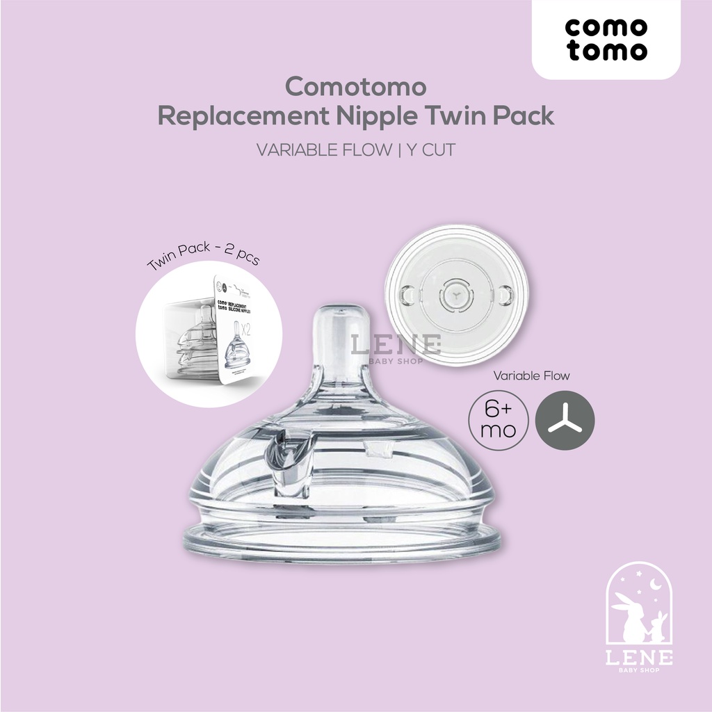 Comotomo Replacement Nipple Twin Pack – Botol Susu Bayi