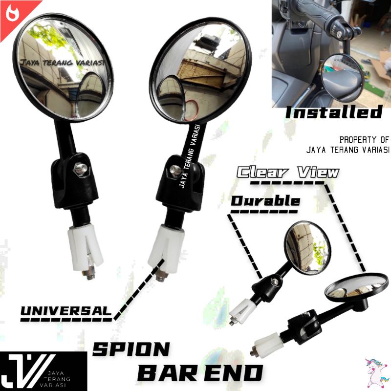 Spion Jalu /Spion Bar end/Spion Jalu bulat Retro/Spion Vespa/Spion scoopy/Spion Fazzio/Spion W175