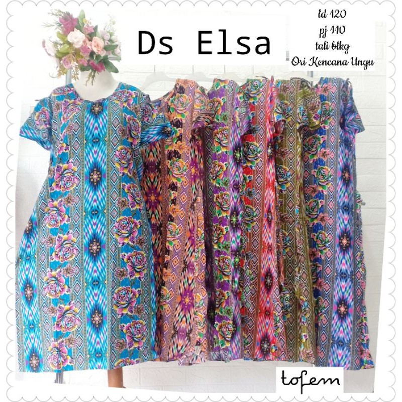 DASTER KENCANA UNGU ELSA / DASTER XL / DASTER HAMIL / DASTER BUSUI / DASTER NYAMAN