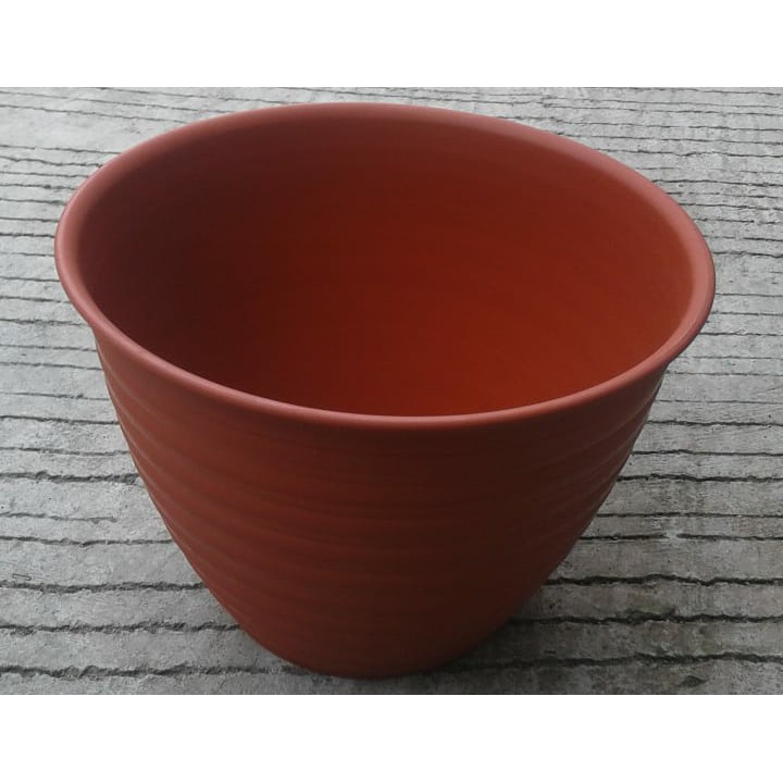 Ori Bjp Pot Tawon 27 Cm Merah Bata Tawon Pot 28 Plastik 27cm Vas Pot Bunga