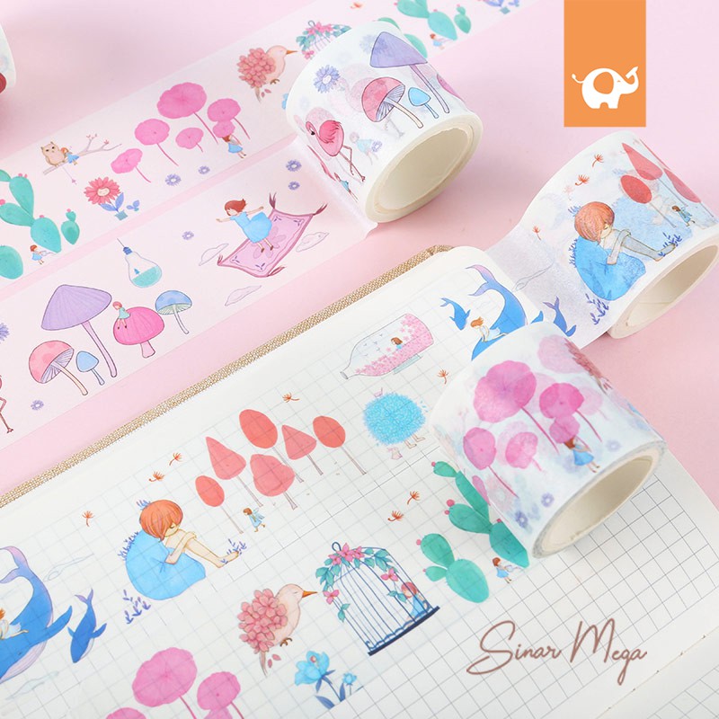 

Masking Tape In My Daydreams 4cm / Isolasi Dekorasi Lucu Unik Murah