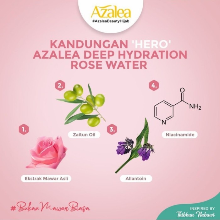 Azalea Rose Water deep hydrathing 75ml-BPOM