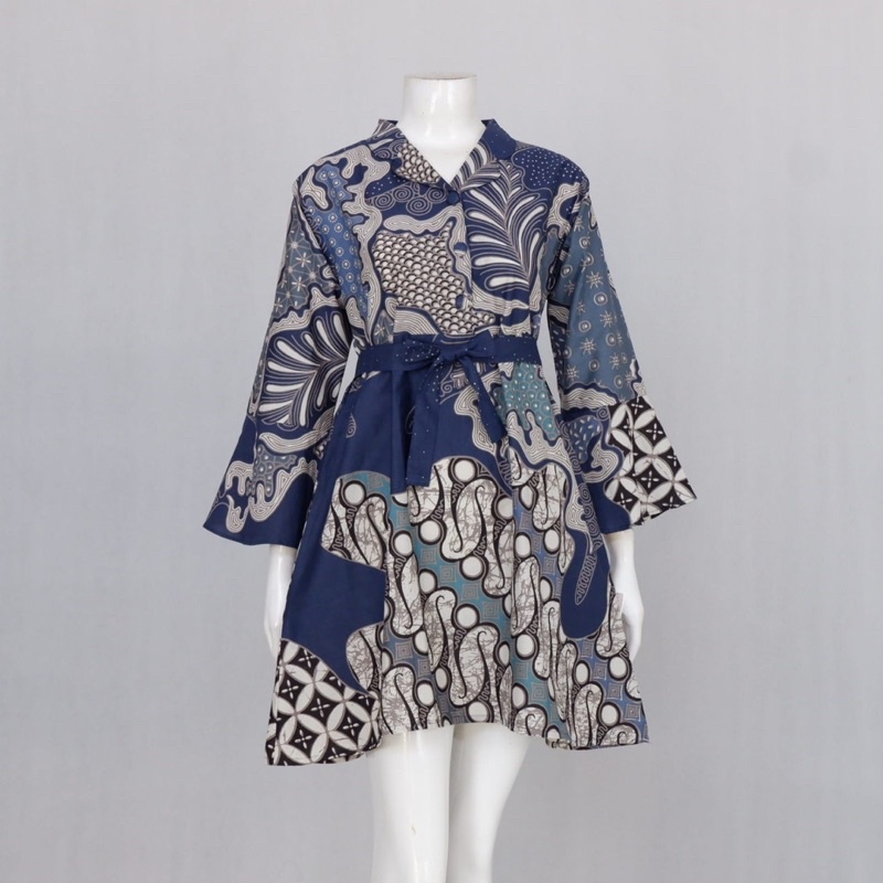Atasan Batik Kerja Blus Tunik Dress Baju Batik Resmi Batik Modern Unik Etnik motif Parayangan