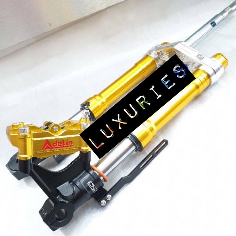 Upside Down Mx King + Kaliper 4 Piston Besar Radial Monoblock Shock Usd Mxking + Kaliper 4 Piston