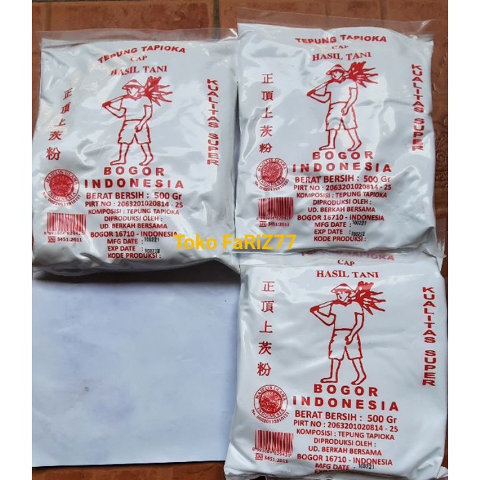 

TEPUNG TAPIOKA CAP HASIL TANI 500 Gram / TEPUNG SAGU 500 Gram