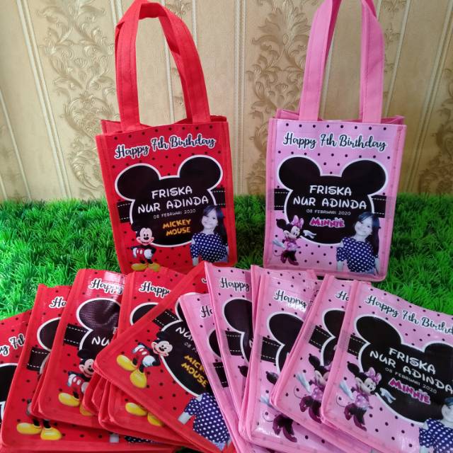 

Tas Ulang Tahun Anak Souvenir ultah Termurah free desain