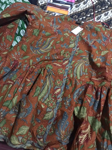 Bluse Batik Kerja Wanita Atasan Batik Wanita Motif 3 Negeri