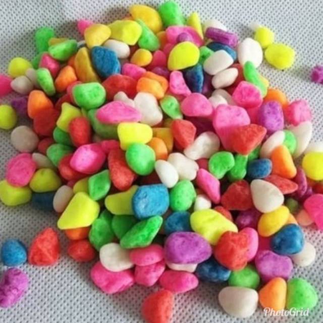 Batu Hias Taiwan 500 gr - Batu Hias aquarium - Batu warna warni taiwan