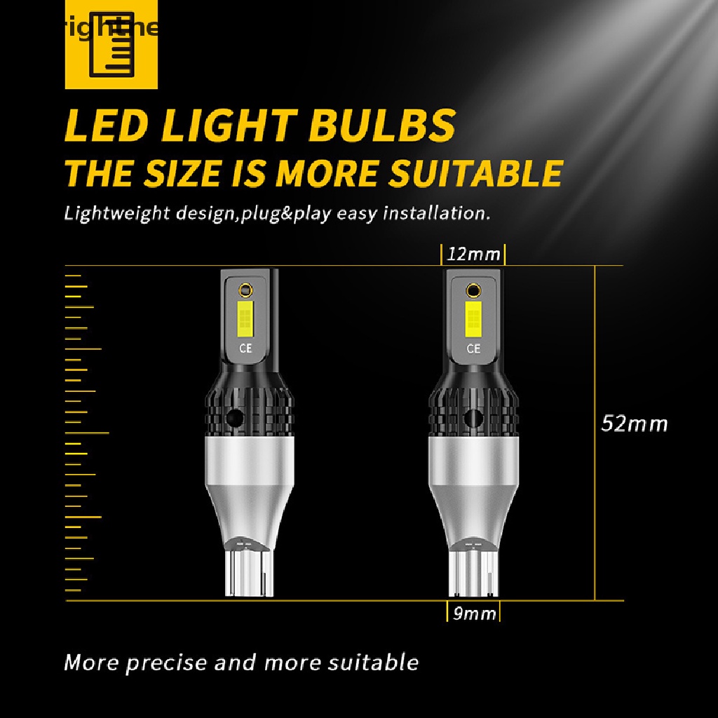 1x Lampu Sinyal T15 Led Canbus 3570SMD W16W Untuk Parkir