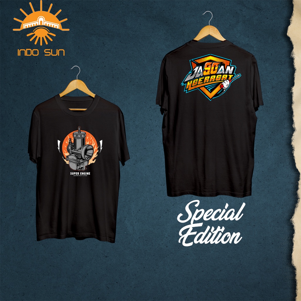 INDOSUN (51) - KAOS DISTRO PRIA ORIGINAL UNDERAGE KAOS MOTOR CUSTOM DEWASA KEREN BAJU LENGAN PANJANG
