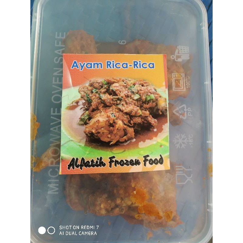Ayam goreng rica rica frozen 1/2 ekor