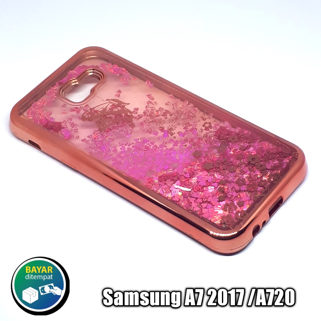 Case Water Gliter Shinning Chroom For Samsung A7 2017/A720