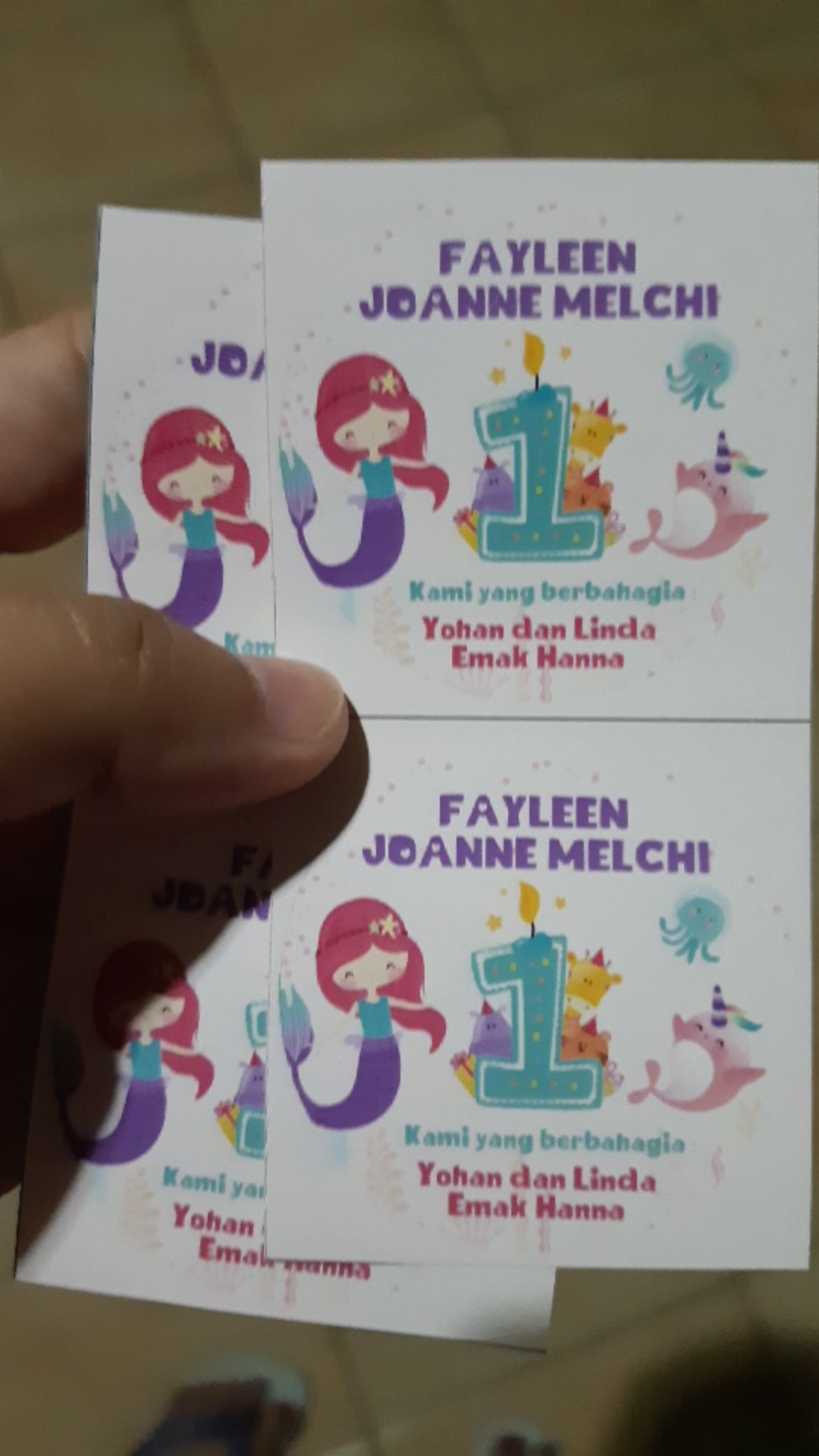 Stiker Lingkaran Syukuran 4 Bulanan