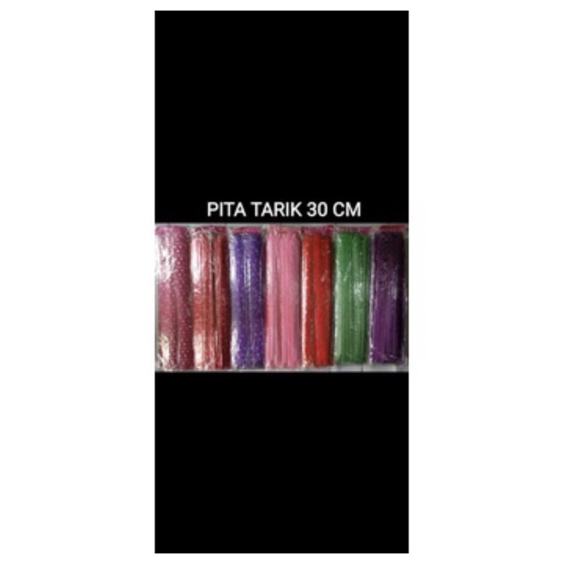 

Pita tarik / pita serut / pita kado / pita sovenir 30cm isi 10 Pcs