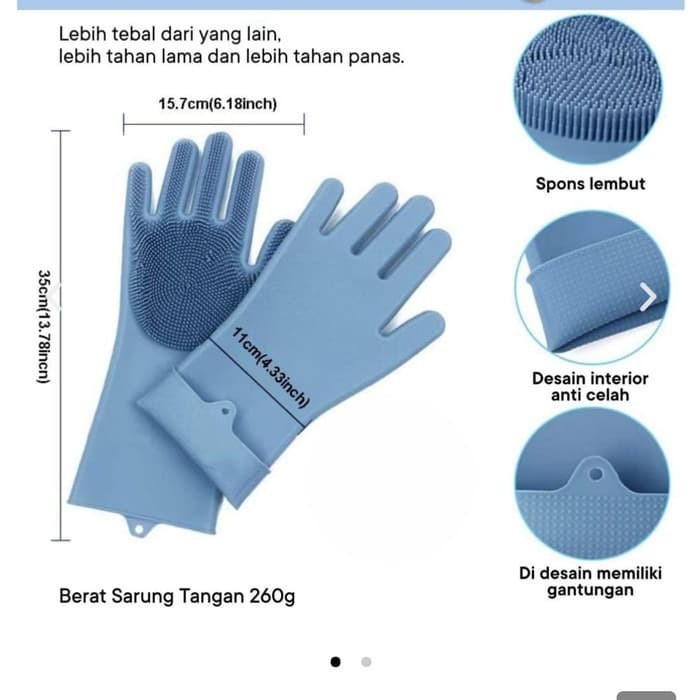 SEPASANG 2 PCS Universal Gloves Clean ORIGINAL