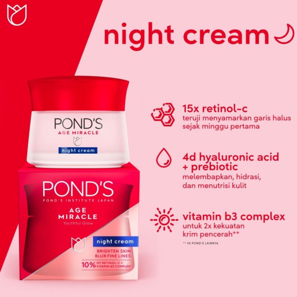 Ponds Age Miracle Moisturizer Day Cream | Night Cream 10g