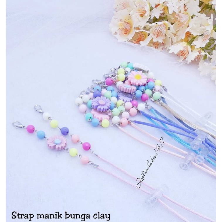 Strap manik bunga clay beli 10 free 2