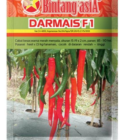 ↰ Benih Cabe DARMAIS F1 berat 10gram (Cabe besar) セ