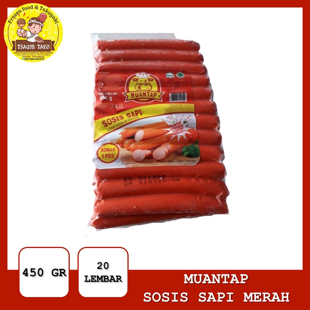 PROMO sosis sapi bartoz muantap 450 gram