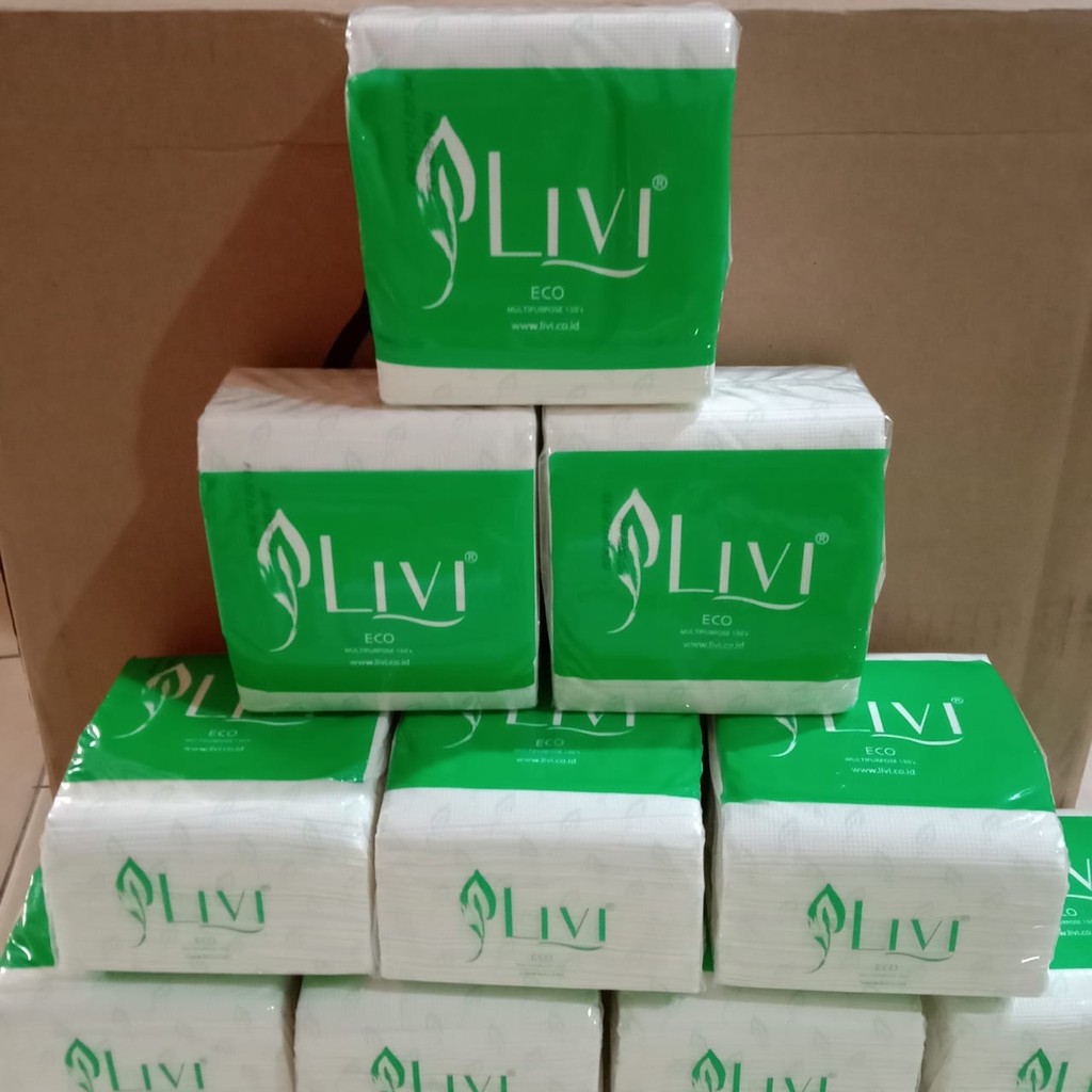 Tissue Livi Eco Multipurpose Tissue Pop Us Meja Makan