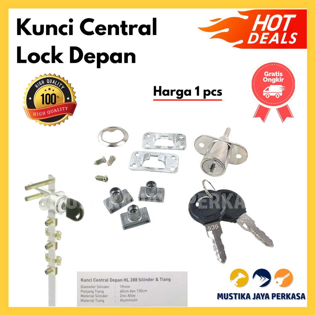 Kunci Laci Central Lock Depan Center HL 288 Murah