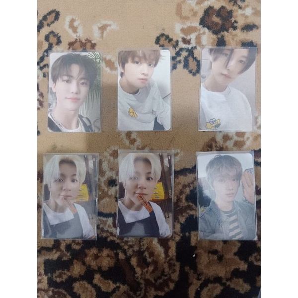 Photocard Jaemin boring, renjun cafe, Jeno cafe, haechan cafe