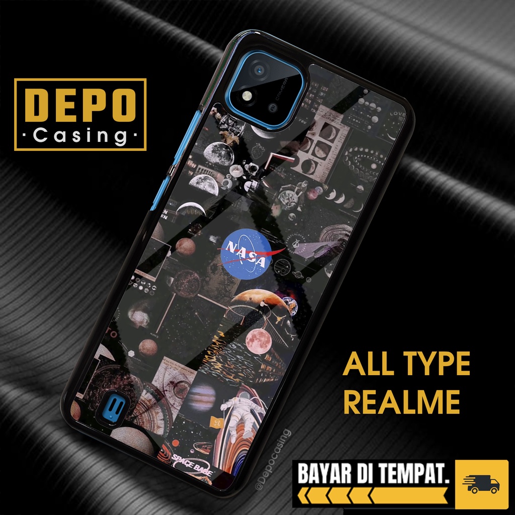 Case Realme C20 C11 2021 Casing Realme C20 C11 2021 Depo Casing [NASA] Case Glossy Case Aesthetic Cu