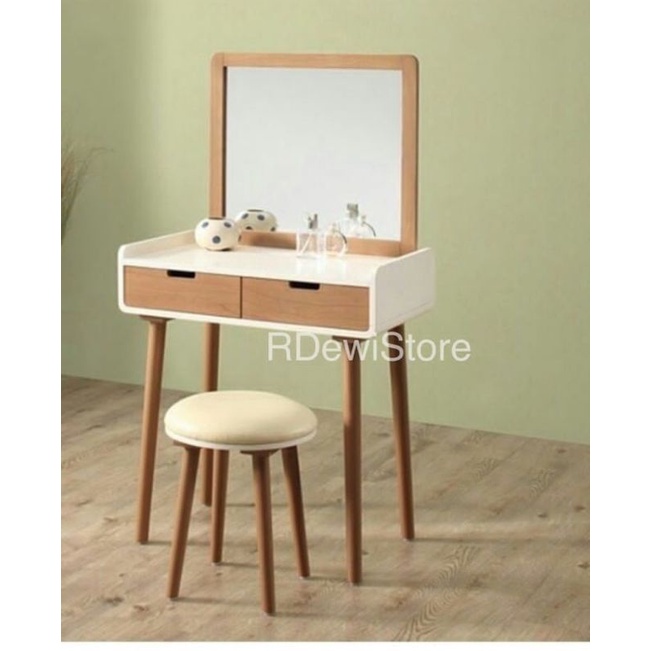 meja rias minimalis jati | meja make up | tolet minimalis jati