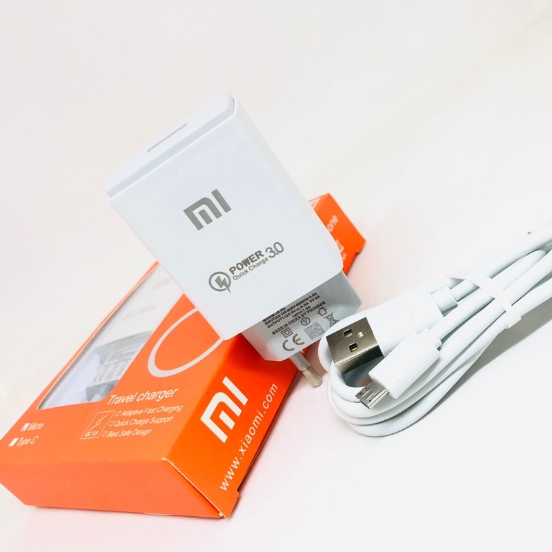 GROSIR CHARGER XIAOMI POWER3.0 ORIGINAL MICRO &amp; TYPE C MI 5 6 7 8 9 10 11
