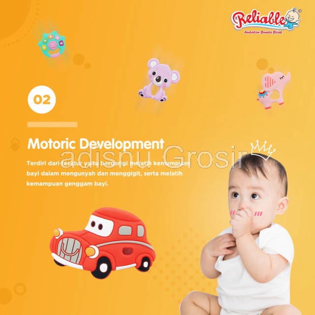 Reliable Silicone Teether Character Gigitan Bayi Karakter RAC-8899