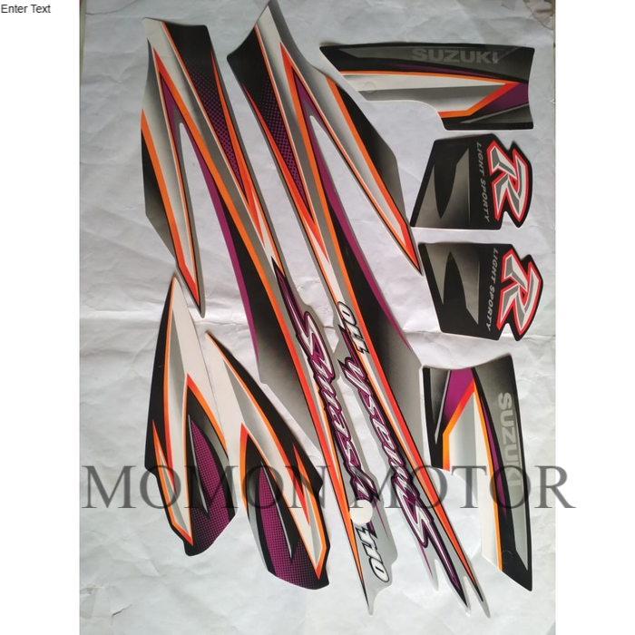 Sticker stiker striping suzuki smash 110R 2005